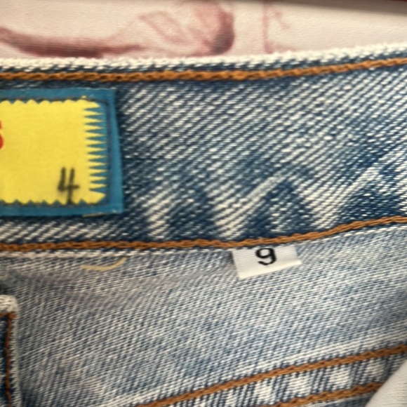 Y2K Paris blue denim shorts size 9 - Picture 3 of 5